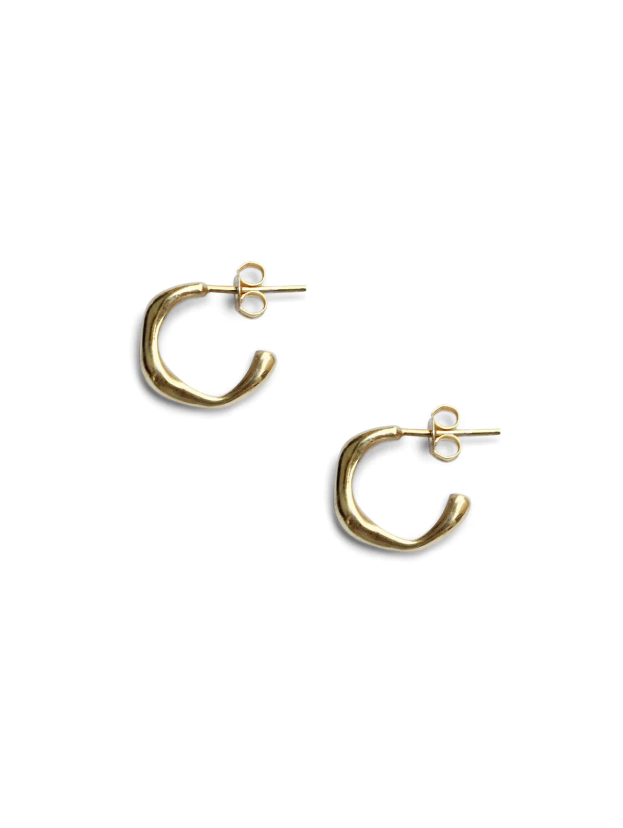 Momoko Hatano Gold Small Baroque Hoops