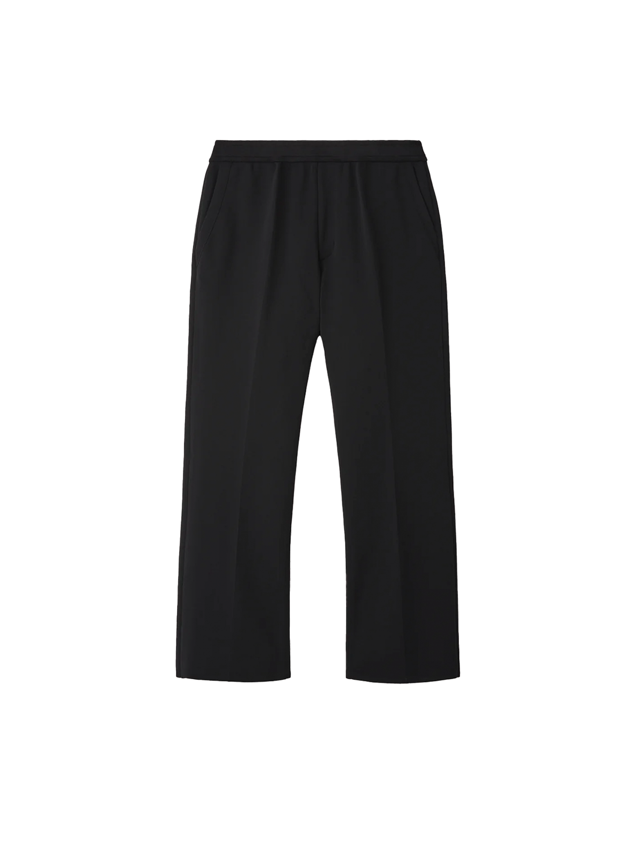 CFCL Black Milan Rib Straight Pants