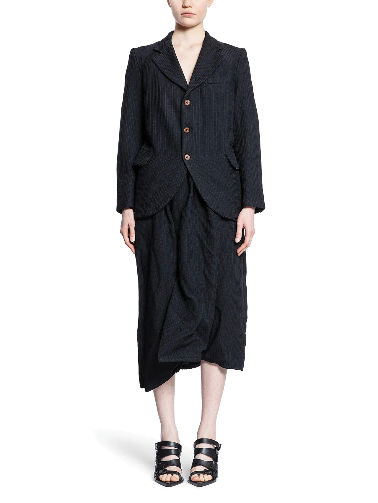 Comme Des Garçons Ribbed Pinstripe Jacket