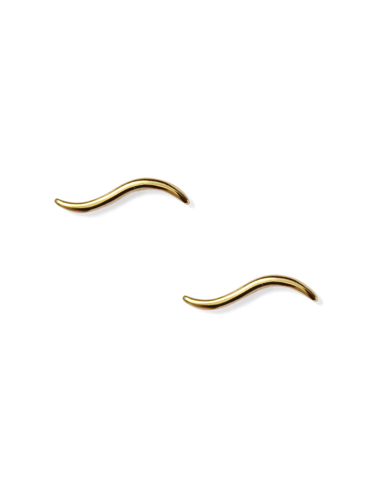 Momoko Hatano Gold Shinka Stud Earrings