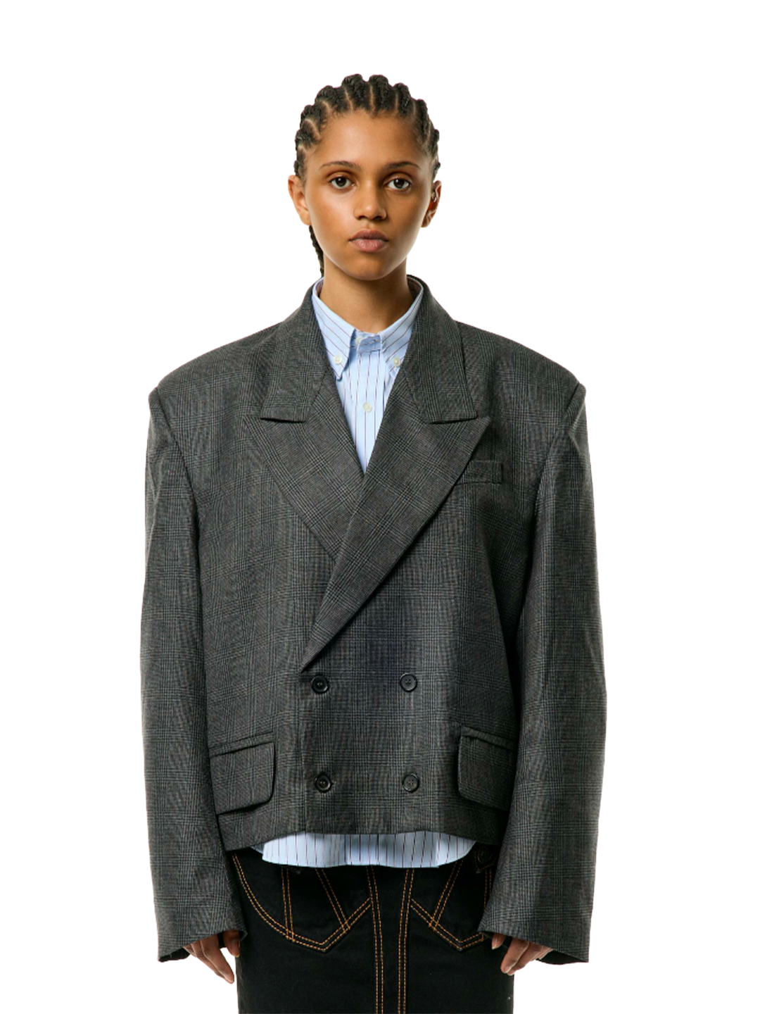 Vaquera Dark Grey Slouchy Blazer