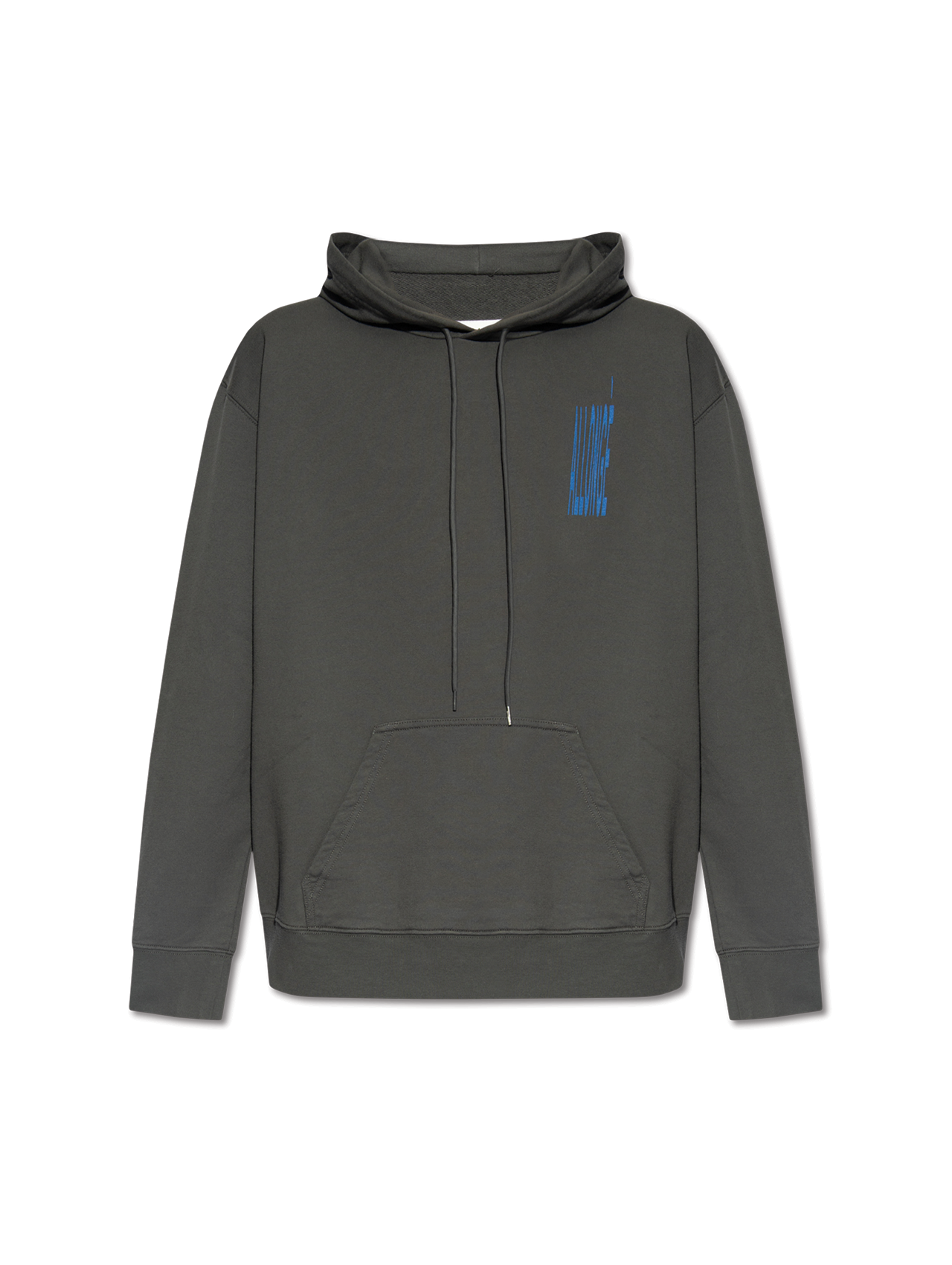 MM6 Grey Distorted Logo Hoodie
