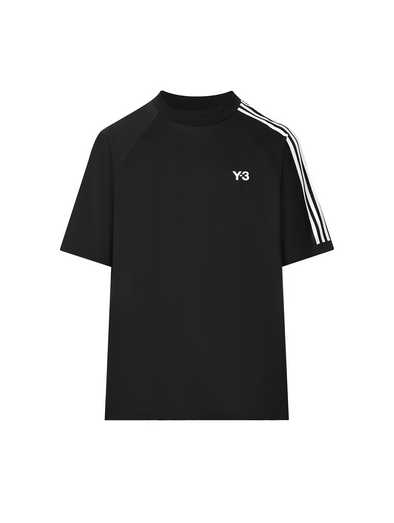 Y-3 Black 3 Stripes Tee
