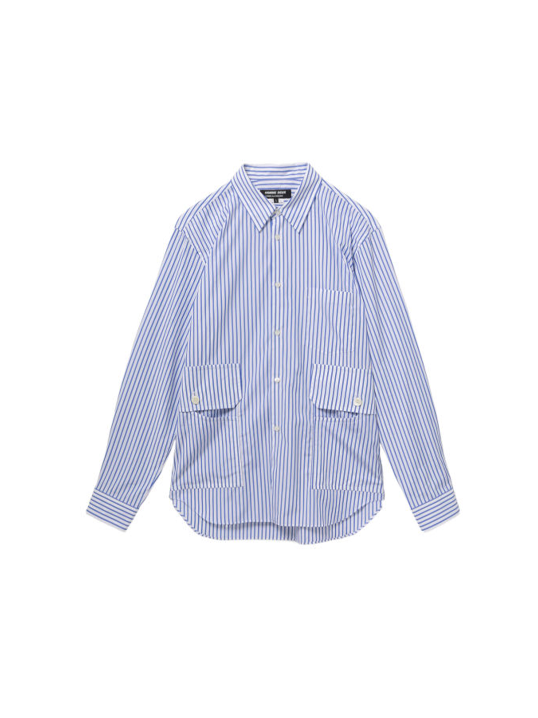 CDG Homme Deux White/Blue Multi Pocket Shirt