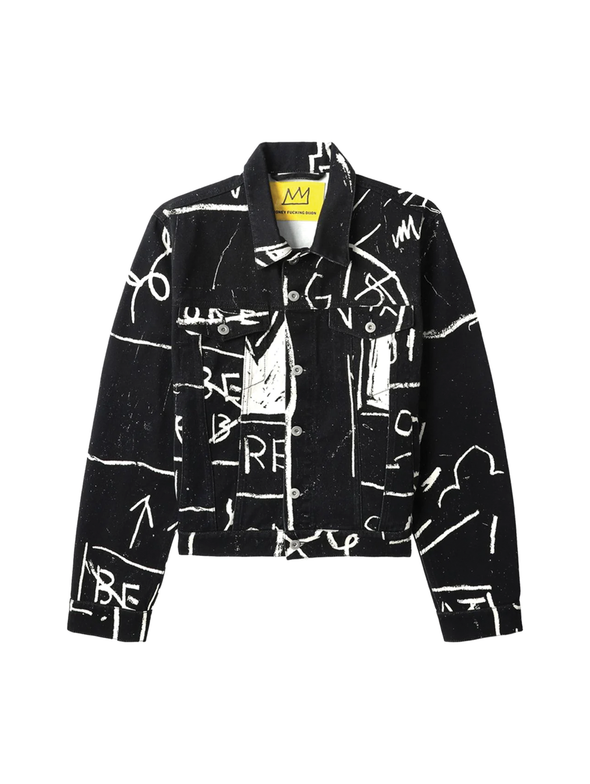 Honey Fucking Dijon x Basquiat Black Denim Jacket