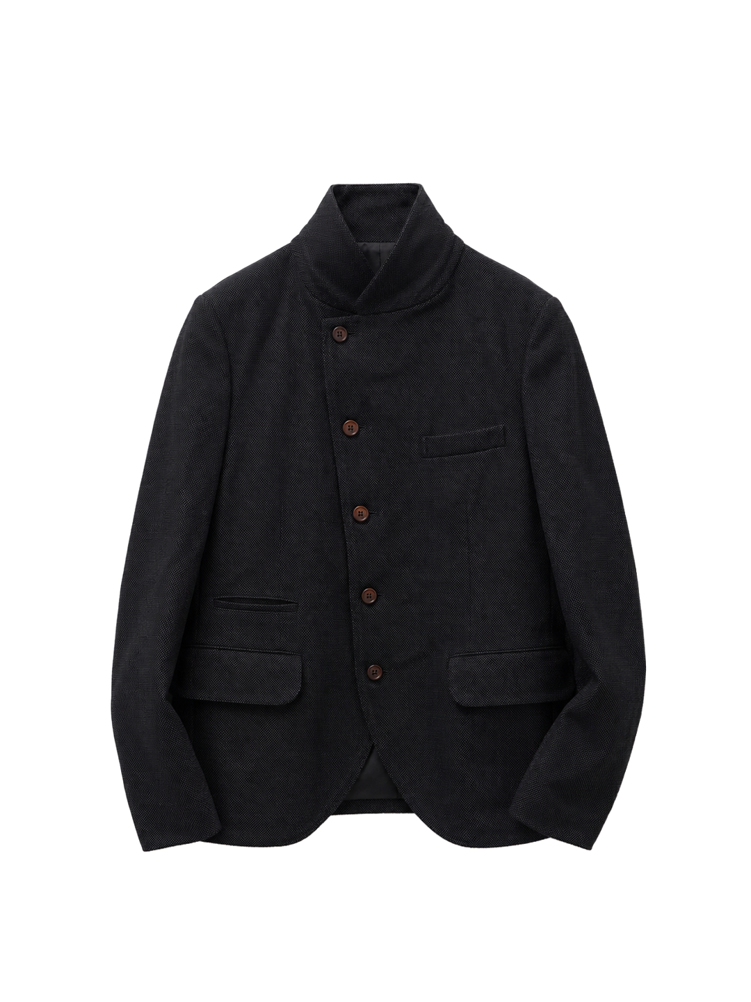 CDG Homme Deux Black Basket Weave Jacket