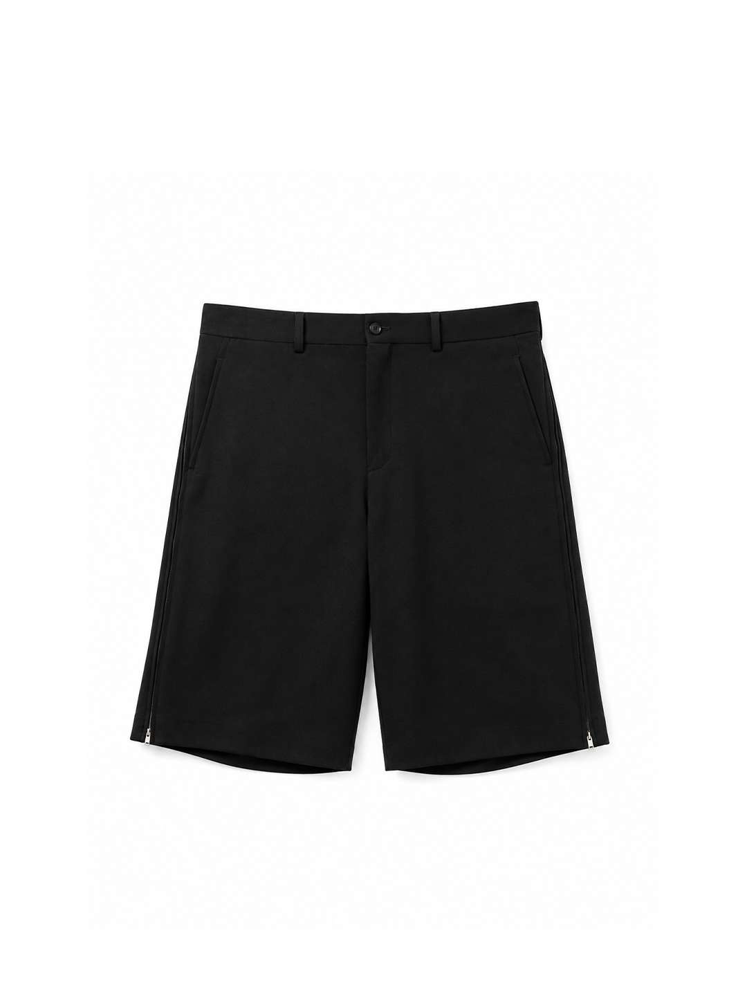 CDG Homme Plus Black Side Zip Shorts