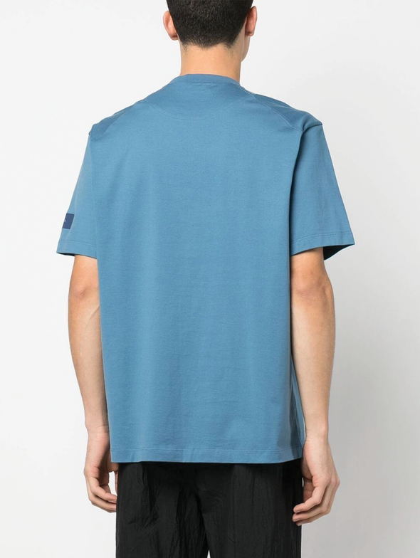 Y-3 Altered Blue Relaxed Short Sleeve Tee