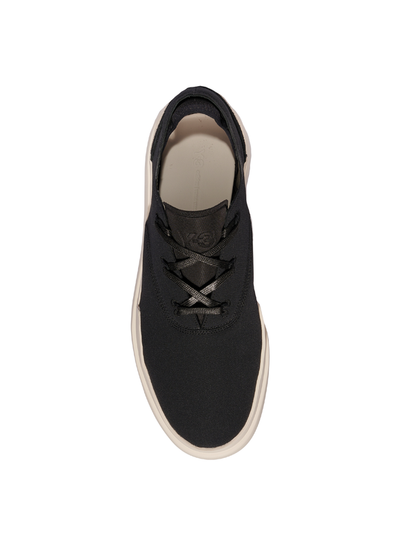 Y-3 Black/Off White Ajatu Court Formal Sneakers
