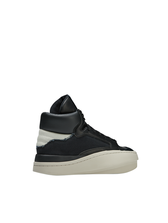Y-3 Black/Off-White Centennial Hi Sneakers