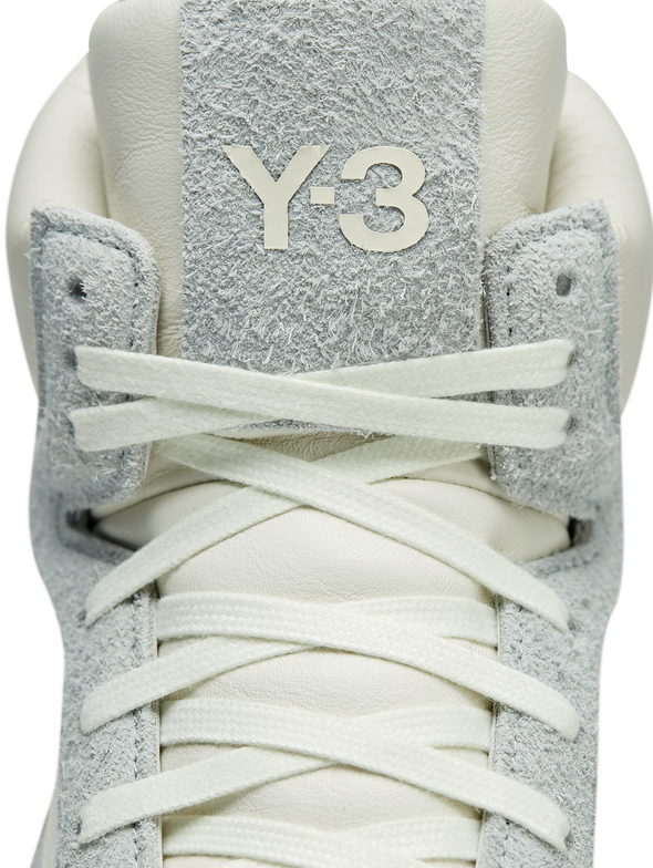 Y-3 Off White/Silver/Team Rave Green Centennial Hi Sneakers