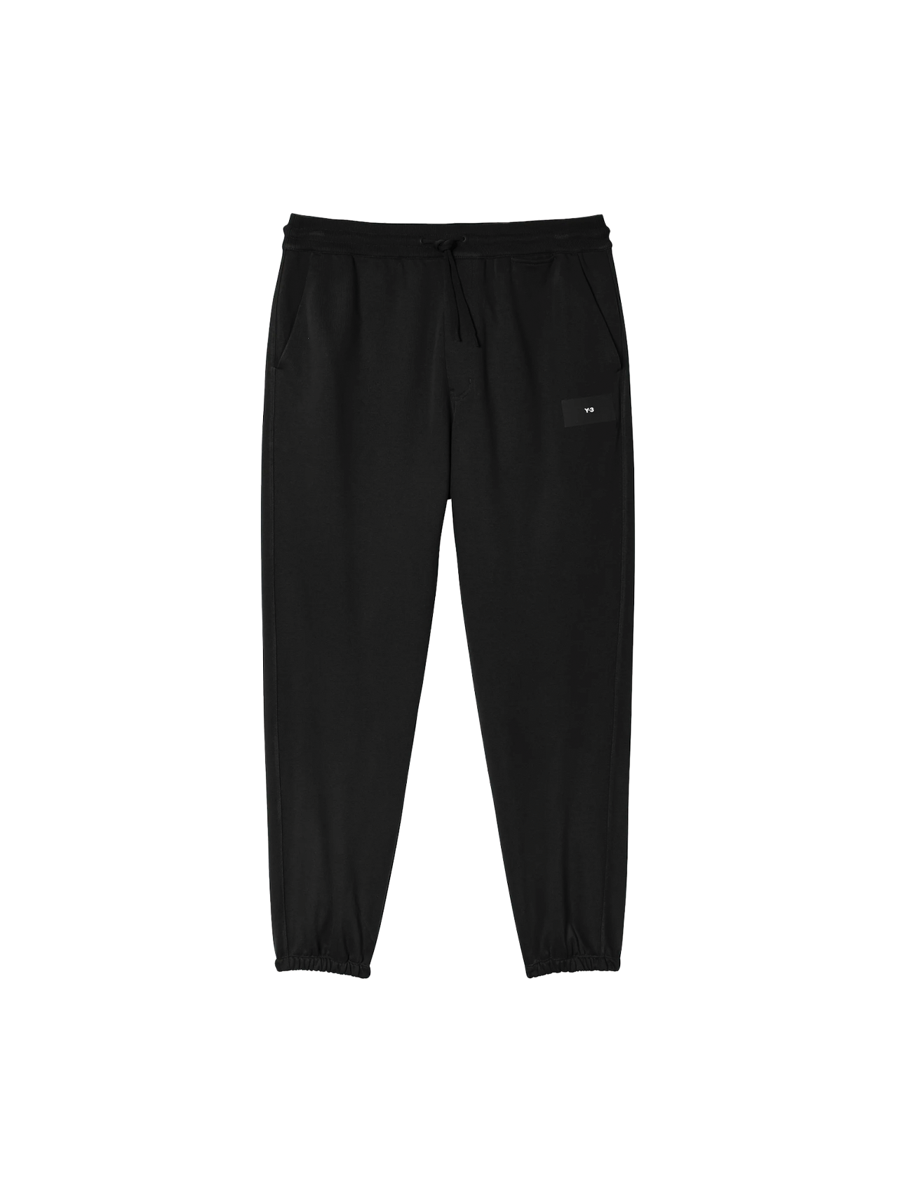 Y-3 Black Organic Cotton Straight Leg Track Pants