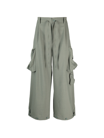 Y-3 Stone Green Nylon Cuffed Pants