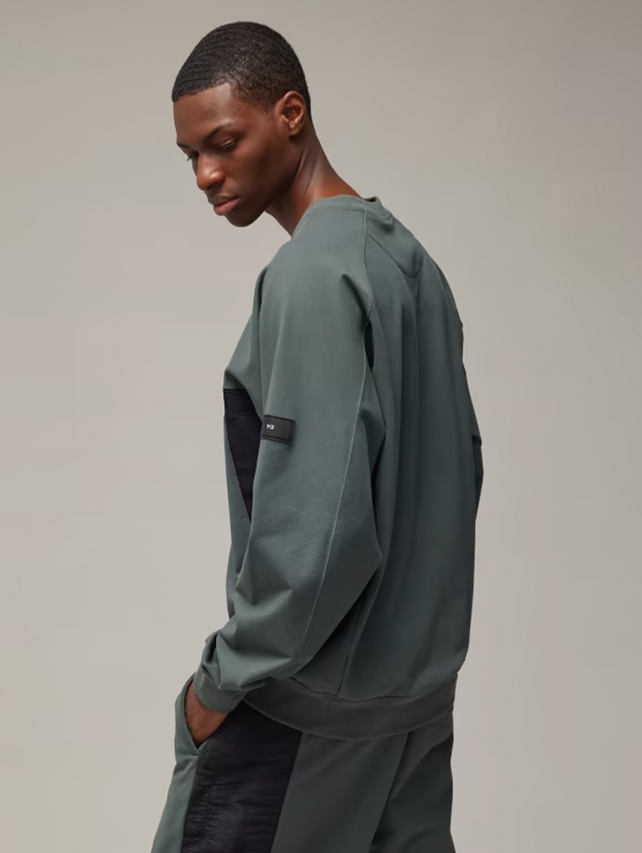 Y-3 Ivy Green Stretch Terry Sweatshirt