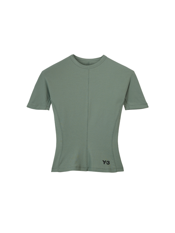Y-3 Stone Green Fitted T-Shirt