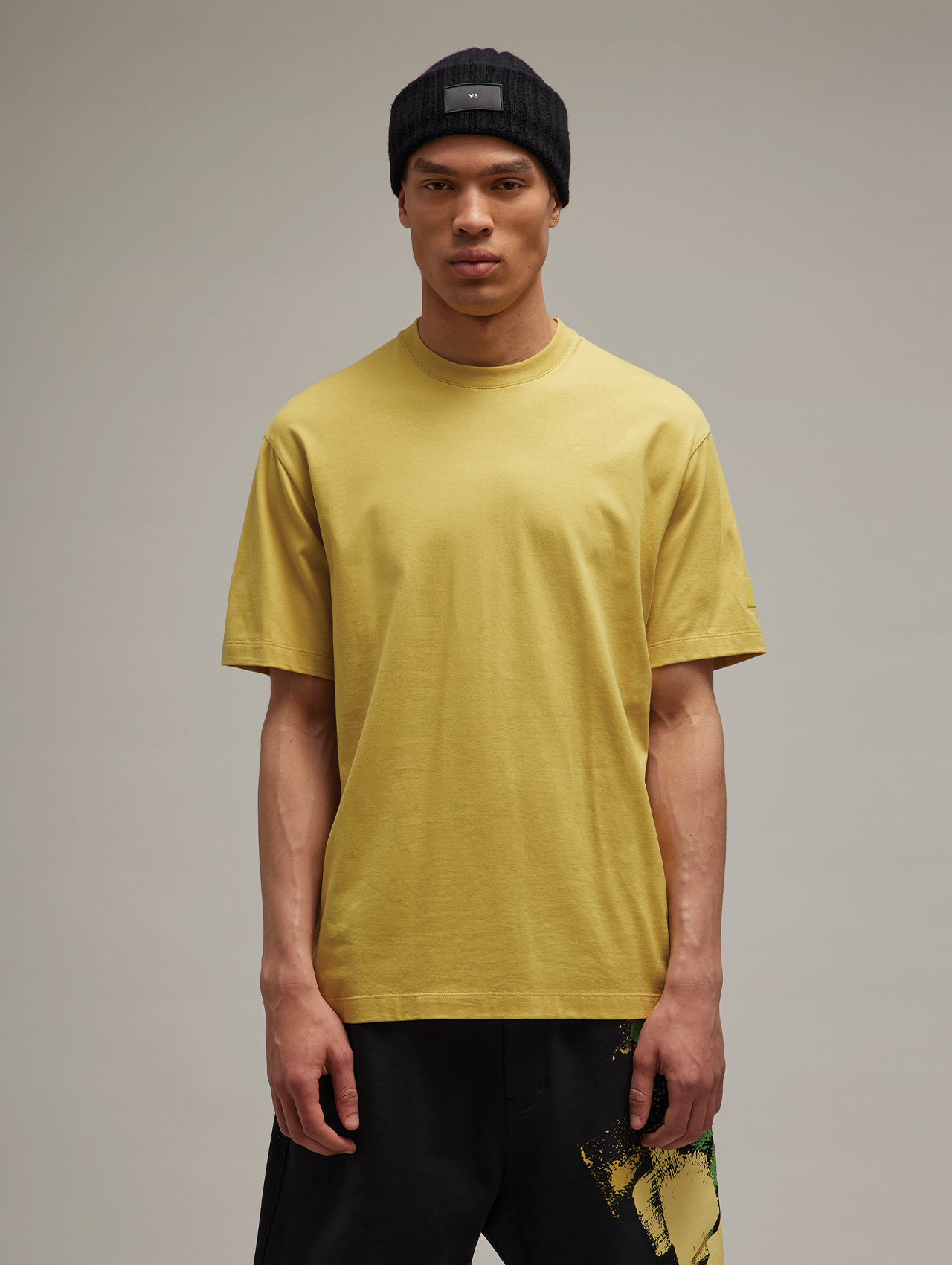 Y-3 Semi Blanched Yellow Relaxed Short Sleeve Tee