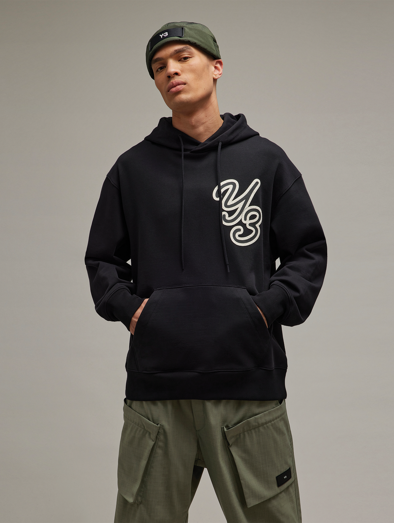 Y3 black clearance hoodie