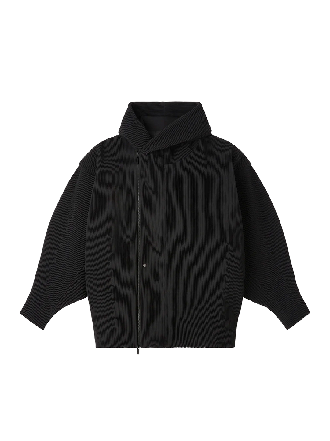 CFCL Black Padded Hypha Hoodie Bomber Jacket