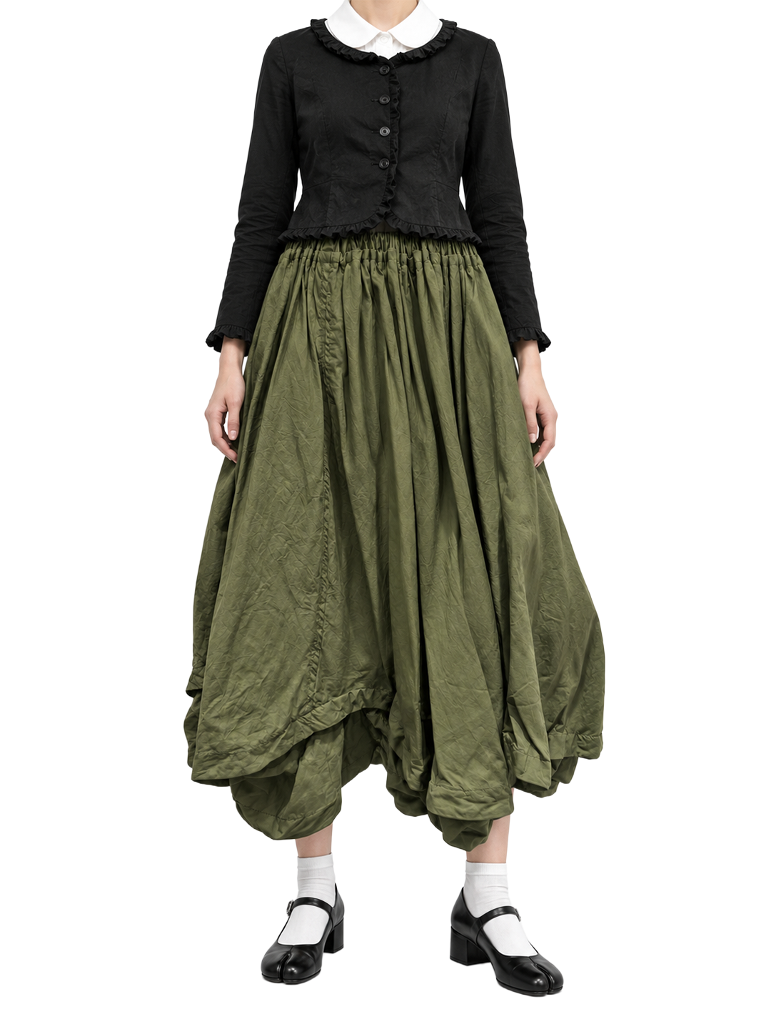 CDG TAO Khaki Drop Crotch Pants