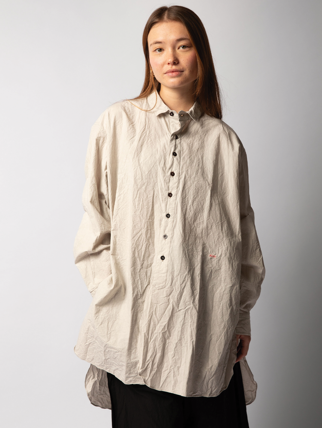 Klasica Concrete Cotton/Linen Oversized Shirt