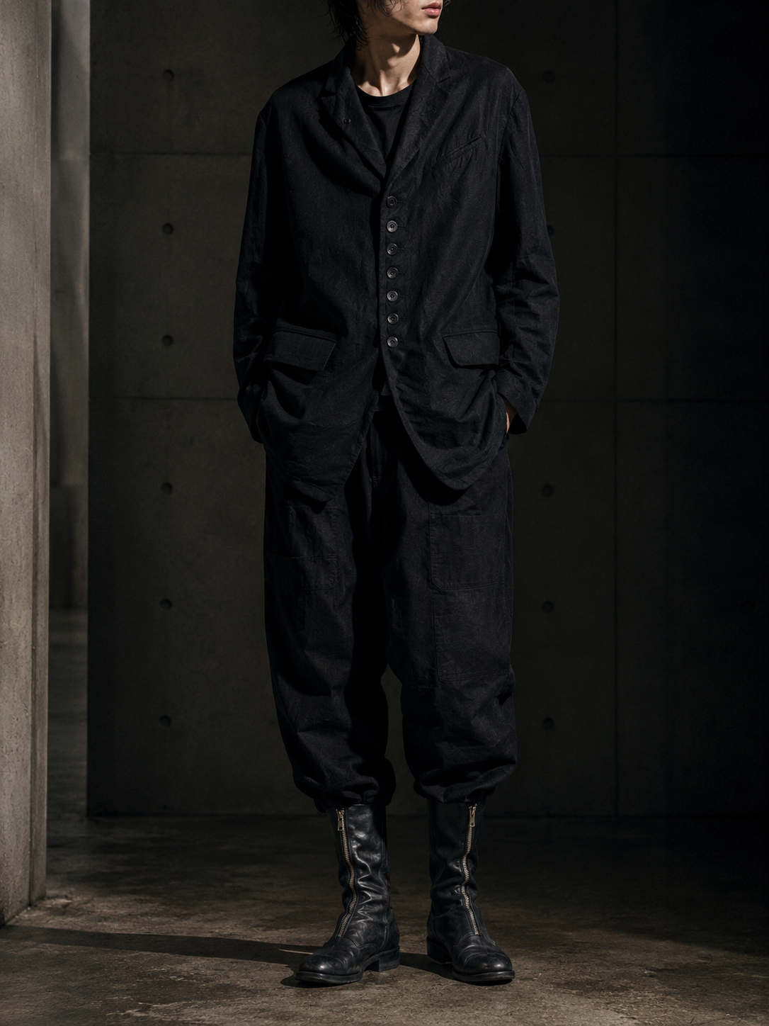 Klasica Black Wool Locks Jacket