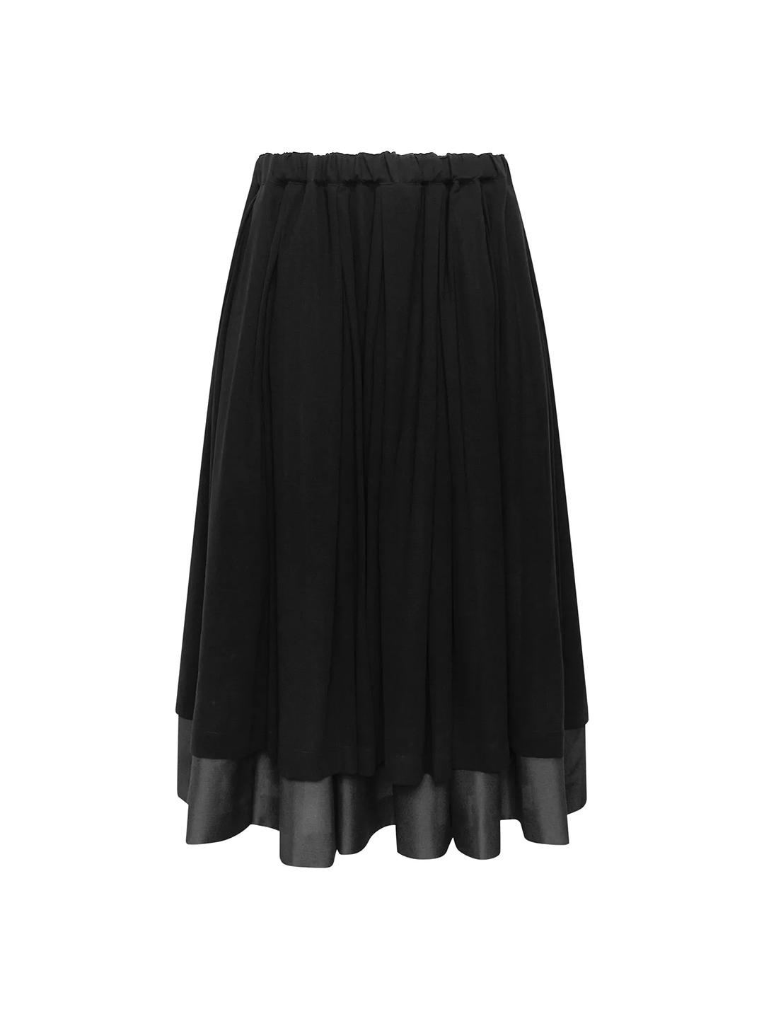 CDG Mainline Black Layered Skirt