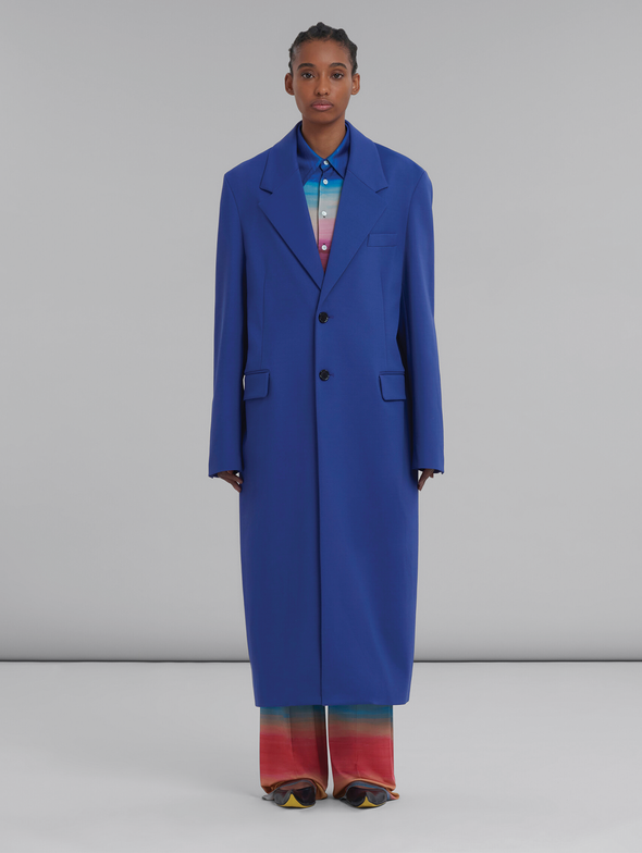 Marni Dark Violet Duster Coat
