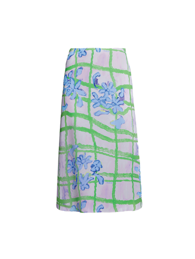Marni Pink/Green Cady Skirt