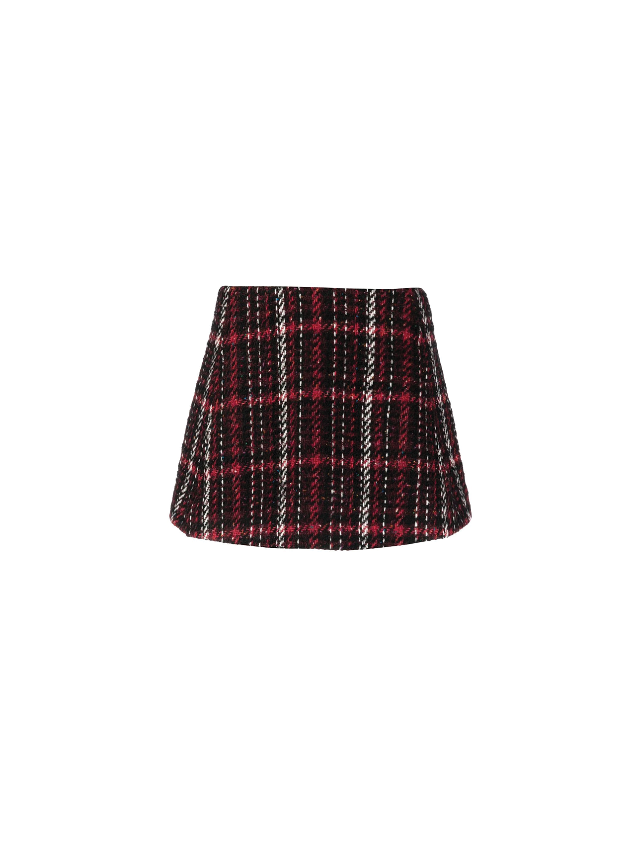 Marni Ruby Red Tweed Mini Skirt