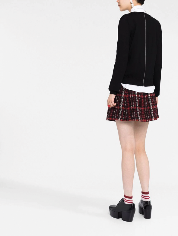 Marni Ruby Red Tweed Mini Skirt