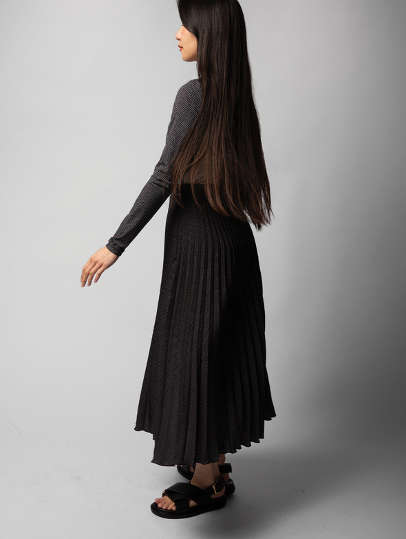 MM6 Printed Pleated Skirt