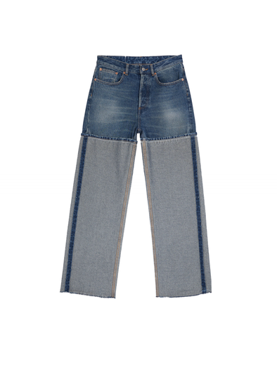 MM6 Blue Spliced Jeans