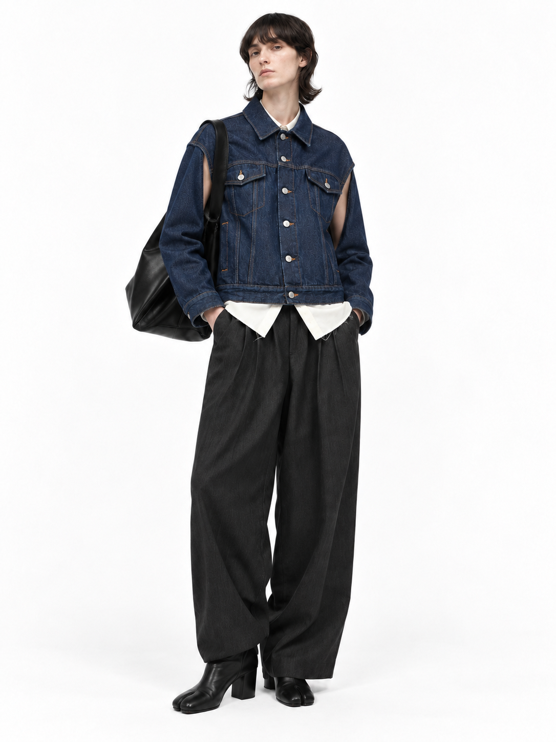 MM6 Blue Cut Out Denim Jacket