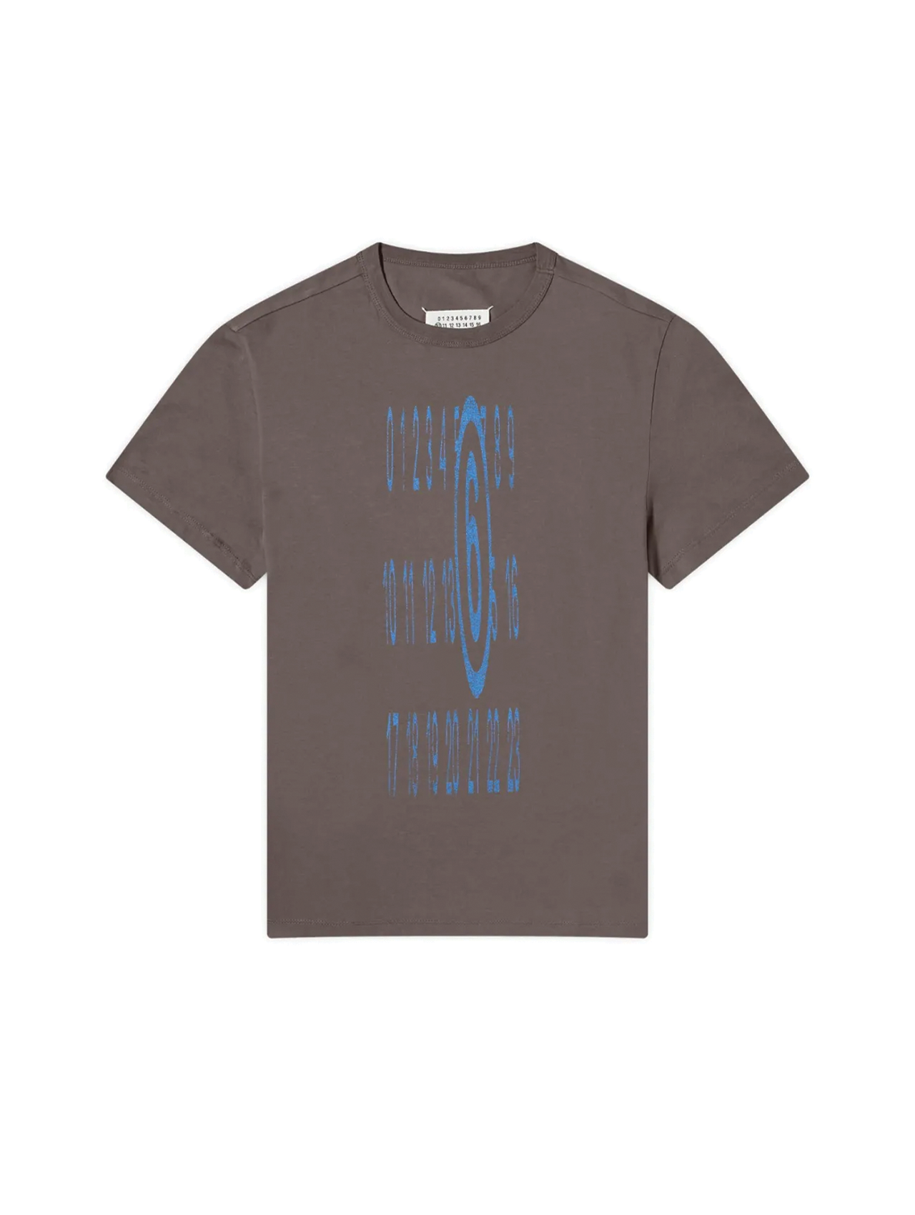 MM6 Grey/Blue Distorted Logo T-Shirt