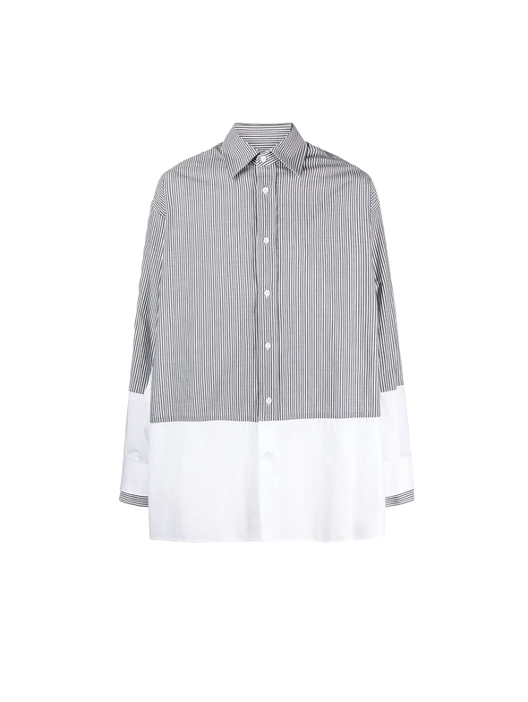 MM6 White/Grey Spliced Shirt