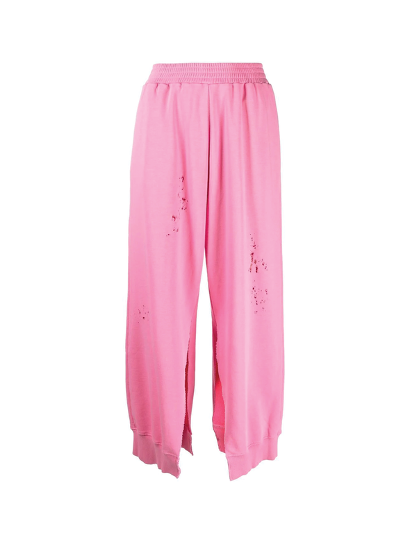 MM6 Pink Distressed Trackpants