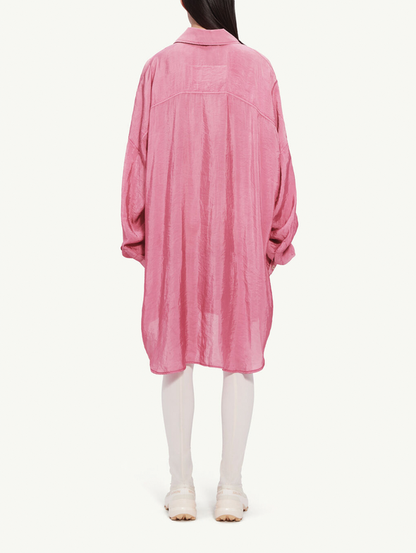 MM6 Pink Oversized Shirt Dress