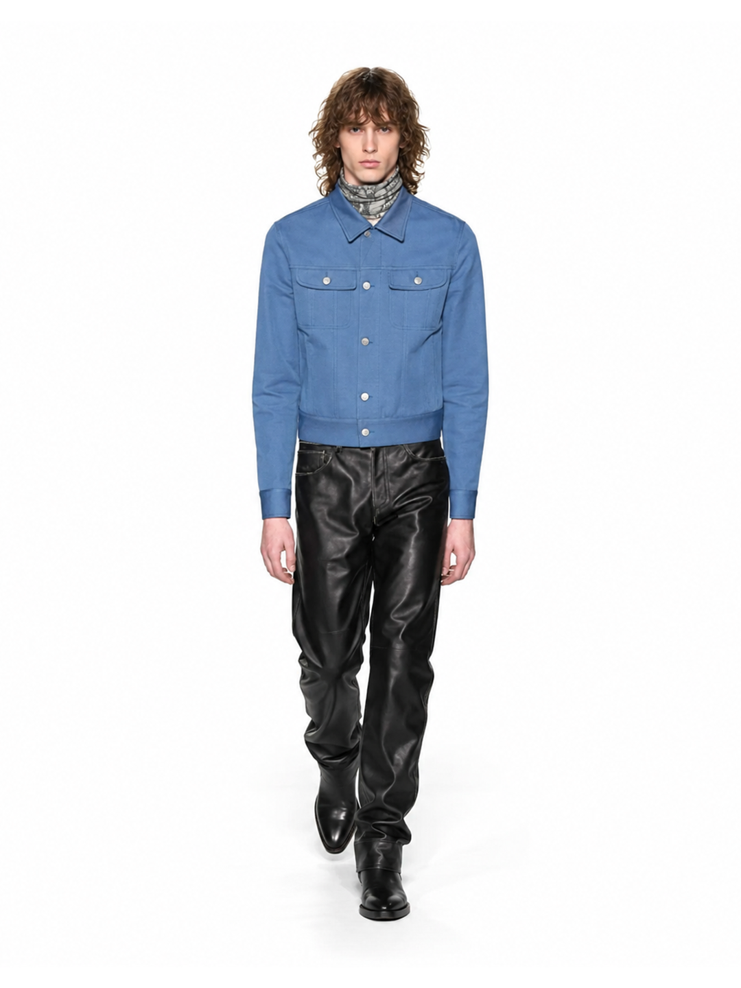 MM6 Blue Cropped Jacket