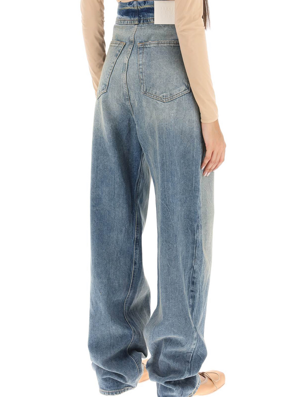 MM6 Blue High Waisted Jeans