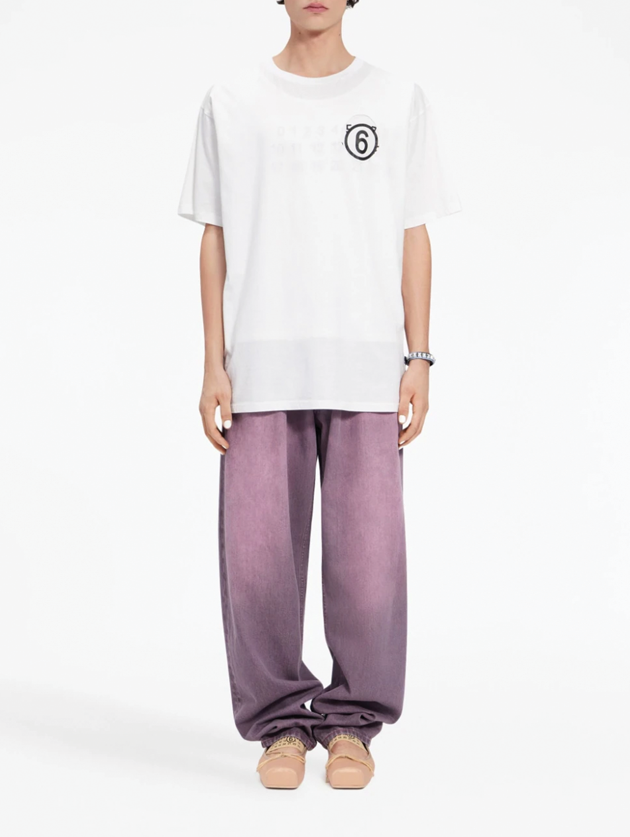 MM6 White Cut Out T-shirt