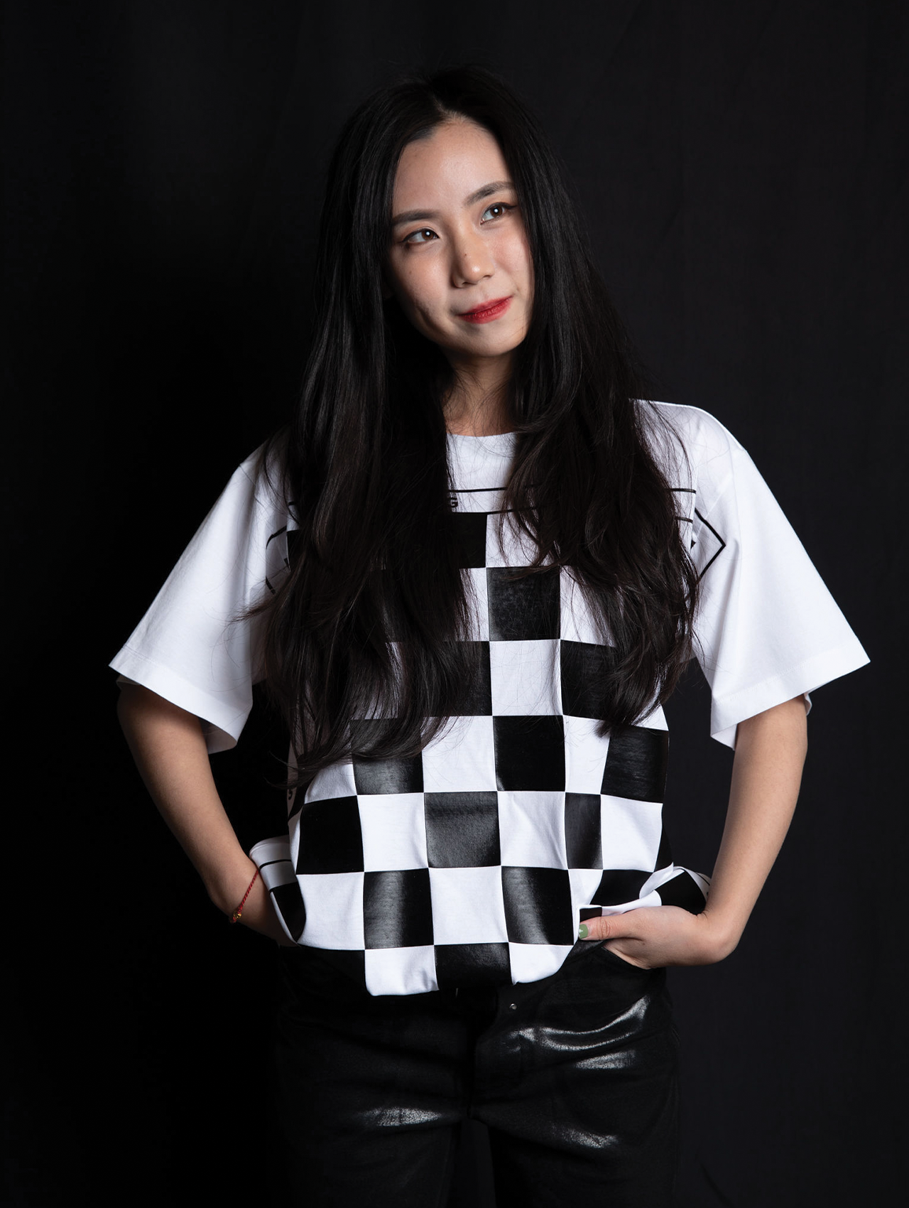 MM6 Black/White Checkerboard T-Shirt