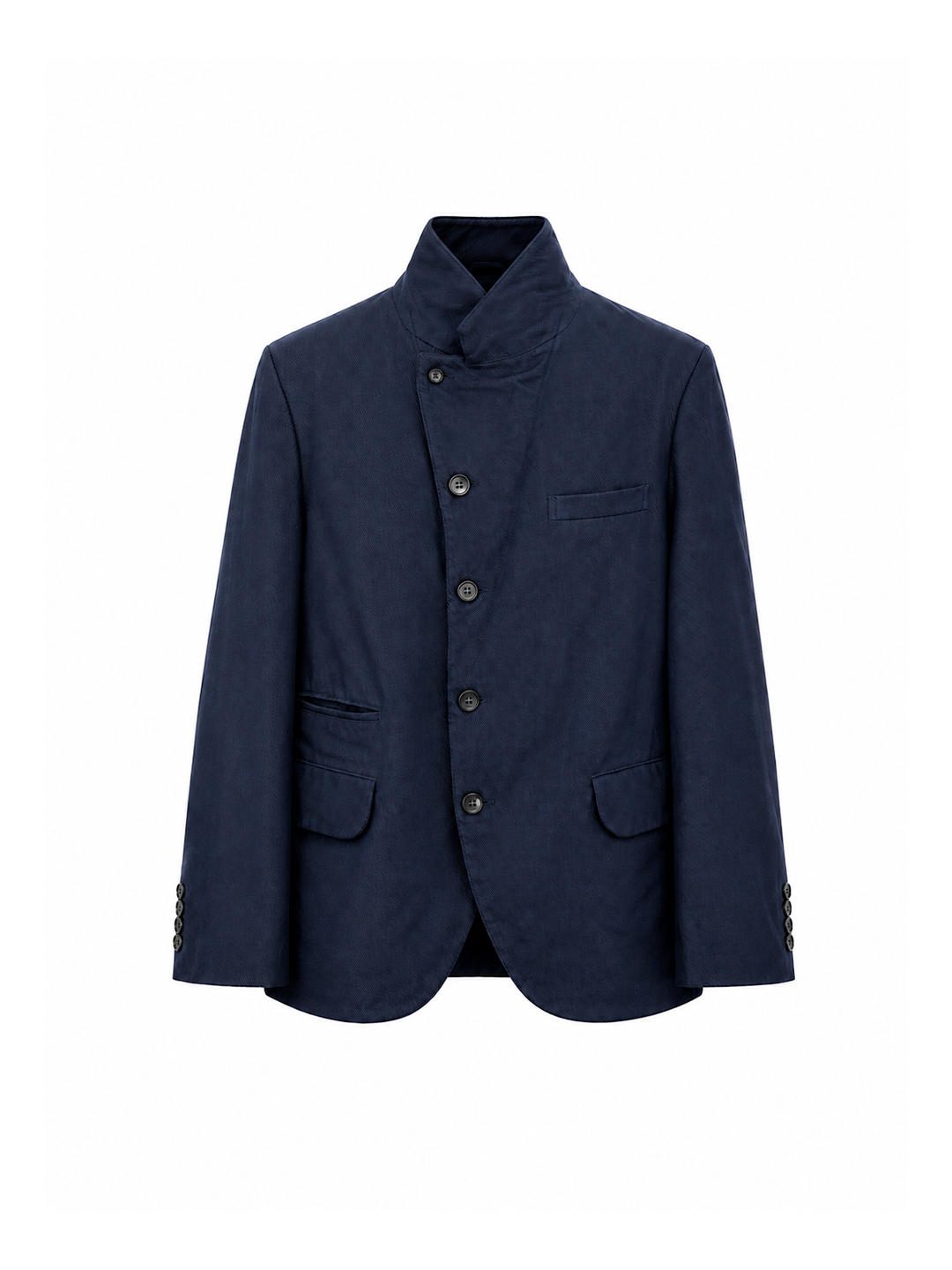 CDG Homme Deux Navy Basket Weave Jacket