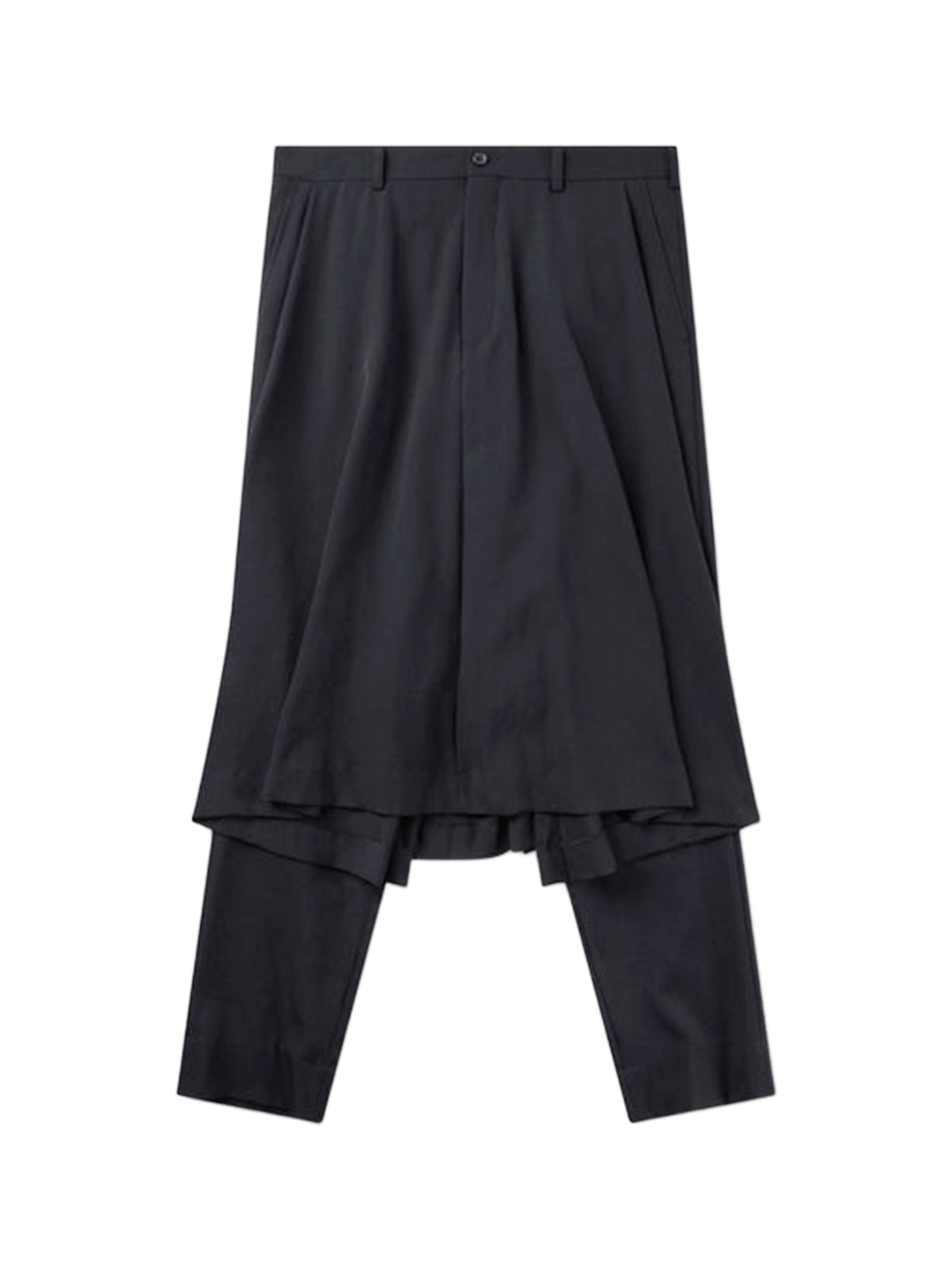 CDG Homme Plus Black Layered Pants Skirt