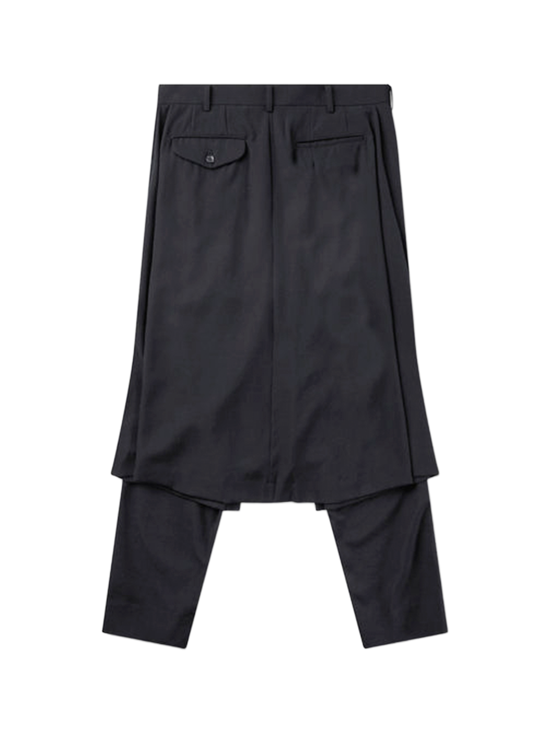 CDG Homme Plus Black Layered Pants Skirt