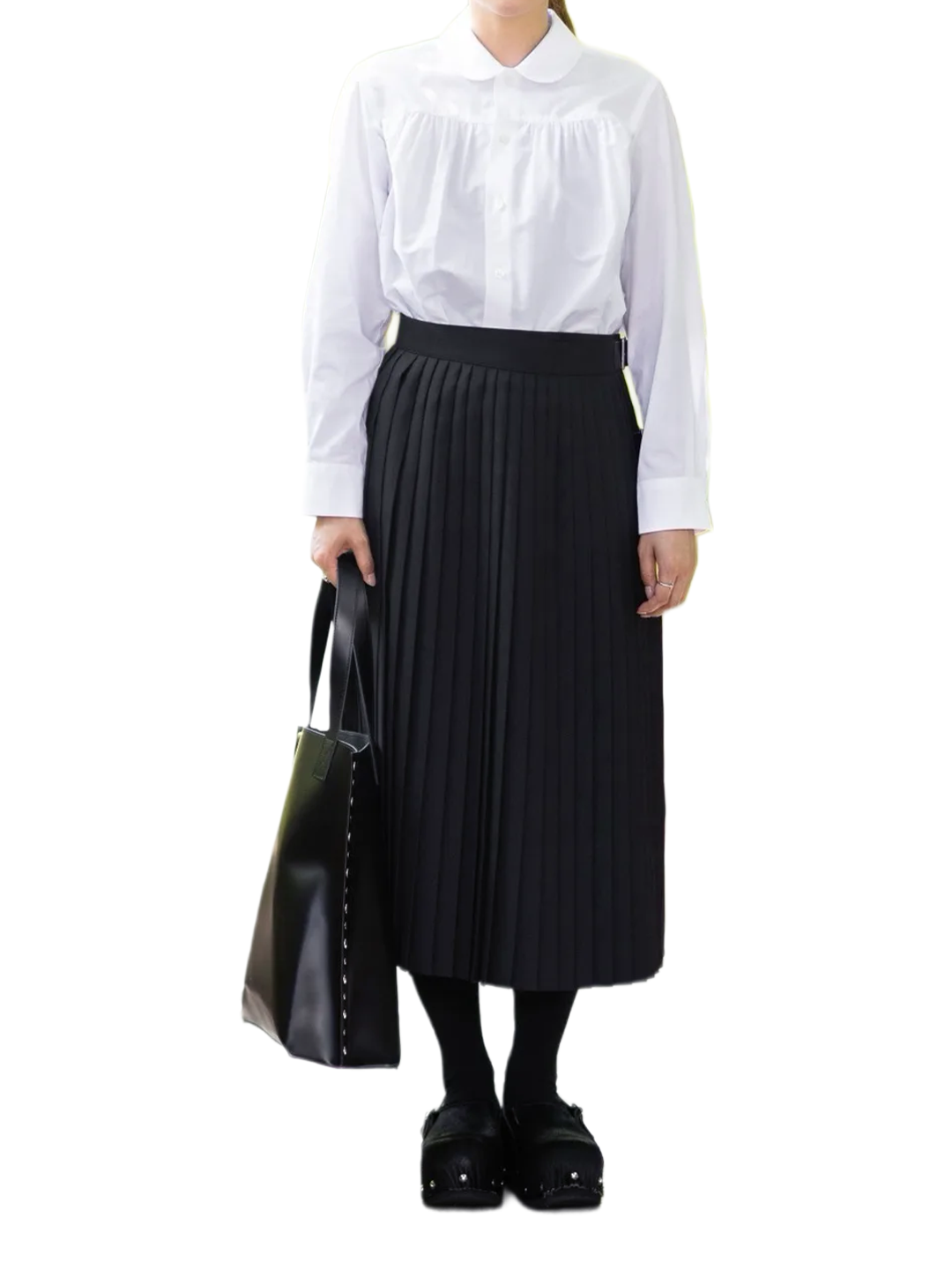 CDG TAO Black Pleated Skirt
