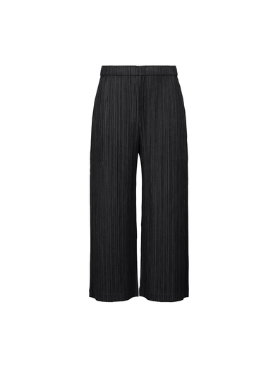 Pleats Please Issey Miyake Black Thicker Bottoms Wide Leg Pants