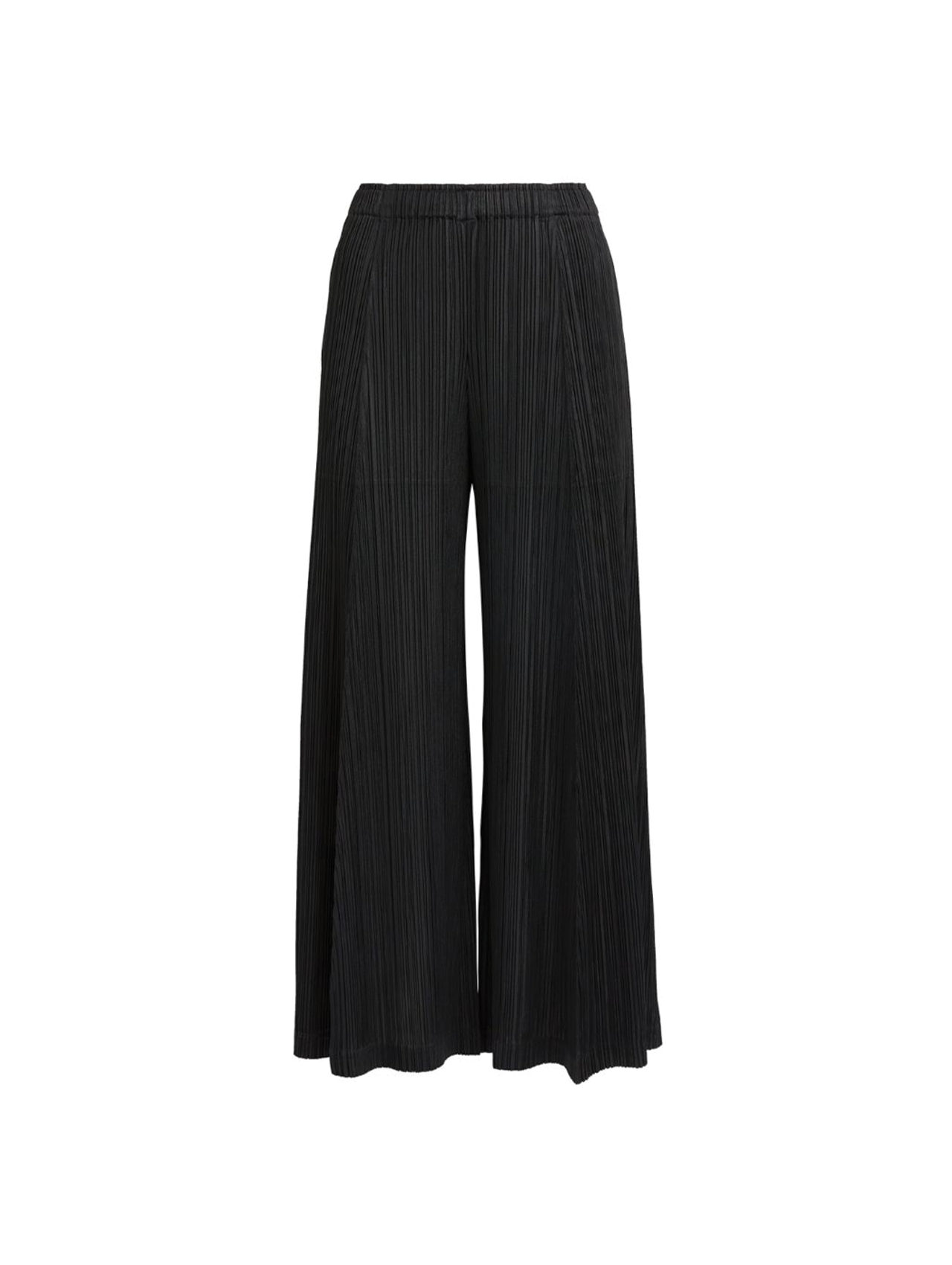 Pleats Please Issey Miyake Black Thicker Bottoms 2 Wide Leg Pants