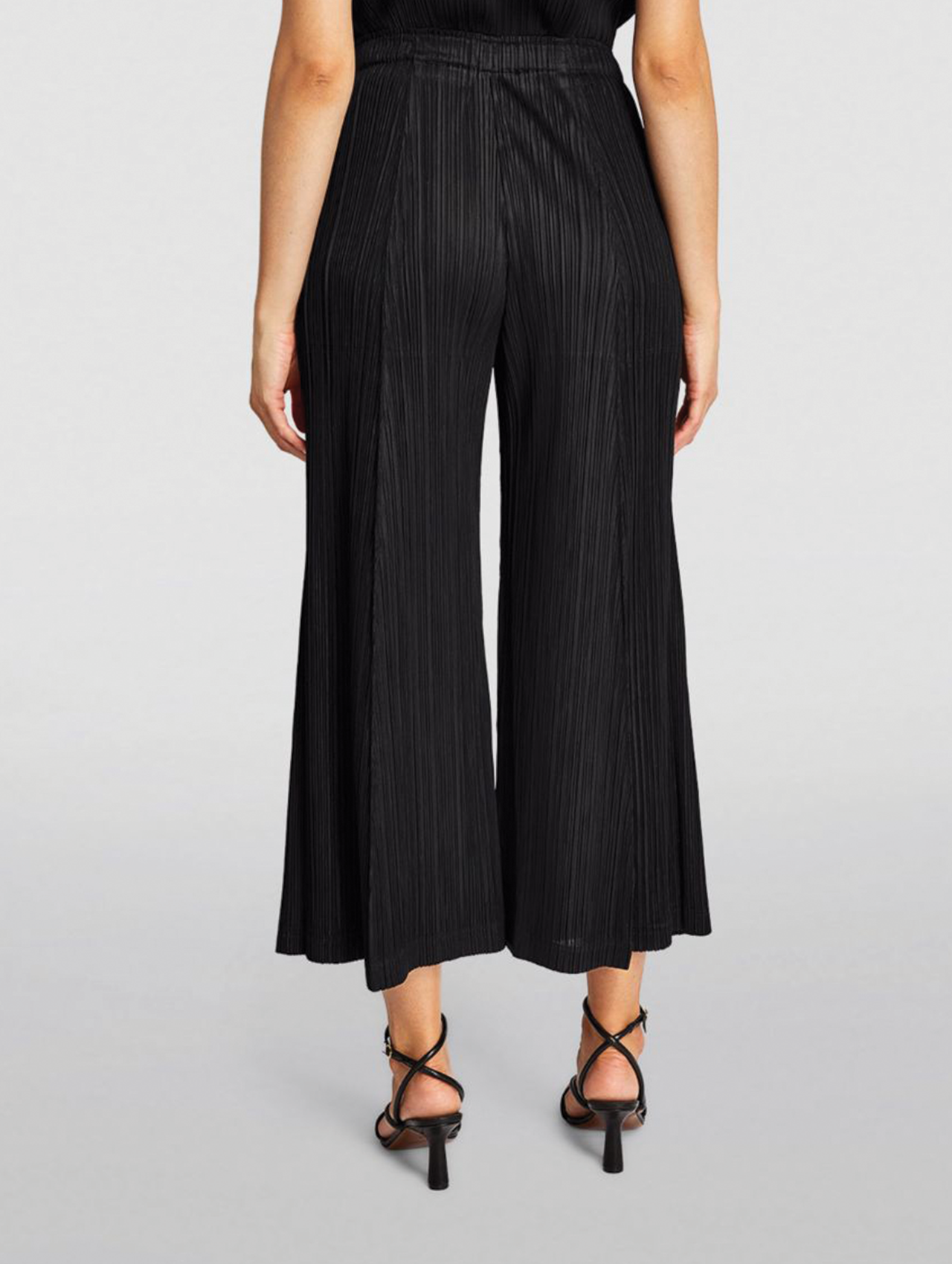 Pleats Please Issey Miyake Black Thicker Bottoms 2 Wide Leg Pants