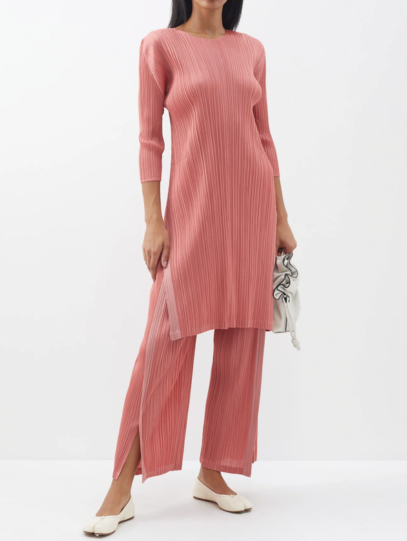 Please Please Issey Miyake Coral Pink Walk Pants