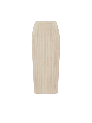 Pleats Please Issey Miyake Cream Monthly Colours Skirt